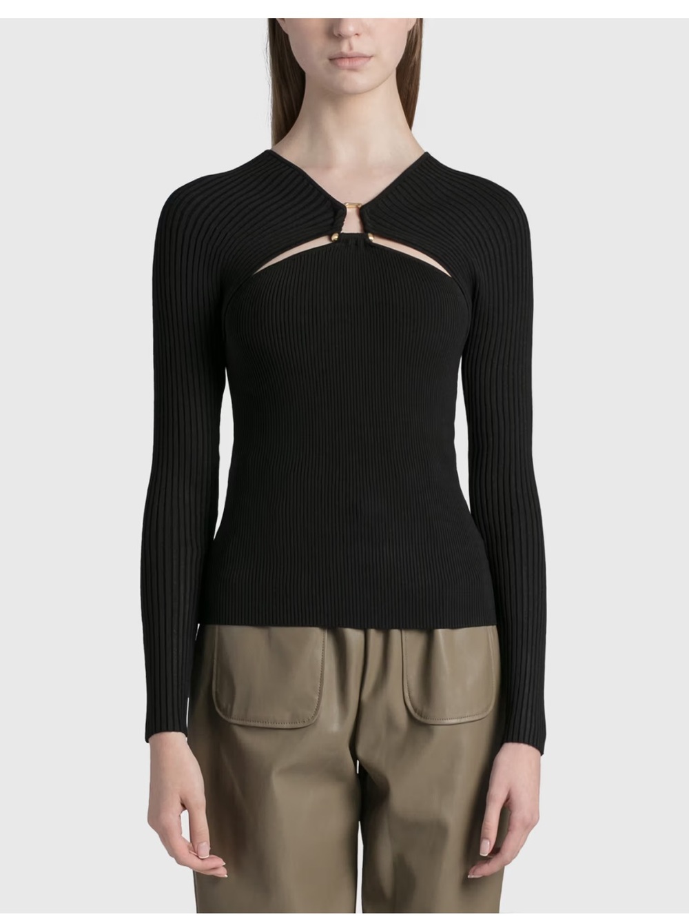 NEW Jonathan Simkhai Black Knit Sweater